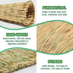 COTELEEC natural straw bed—sturdy, breathable, helps keep cages cozy