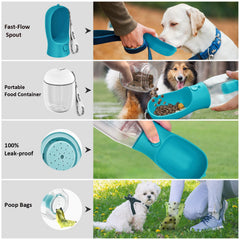 COTOP poop bag dispenser at base for easy cleanup during walks.