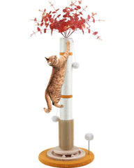 COUNER 45'' cat scratching post tall design for indoor cats promotes natural scratching.