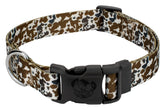Country Brook Petz Deluxe Cow Print Dog Collar 1inch large on dog for daily comfort and style