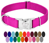 Country Brook Petz premium nylon dog collar adjustable 16 22 inches for a secure, comfy fit