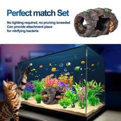 CousDUoBe aquarium-plants-11pcs enhances habitat and visual fullness for bettas.