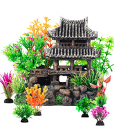 CousDUoBe castle decorations show classical castle for vivid aquarium aesthetics and shelter