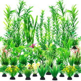 CousDUoBe green plants with varied heights enhance tank scenery and create natural hiding spots.
