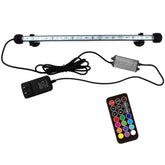 COVOART 15in LED aquarium light on tank delivering vibrant colors.