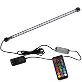 COVOART LED aquarium light front view highlights vivid color spectrum for aquatic plants