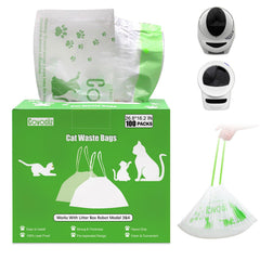 Covociiz litter bags with retractable dispenser box for quick liner changes.