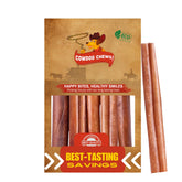 Cowdog Chews beef bully stick odor-free, ideal for odor-conscious homes.