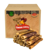 Cowdog Chews Rawhide Meaty Rolls pack closed – premium beef filling for long-lasting chewing.