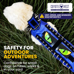 CoyoteVest HawkEyes waterproof vinyl decal on lightweight sheet enhances visibility in rain for deterrence