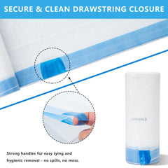 Coziley 21.7x11 inch bags fit most litter box drawers securely.