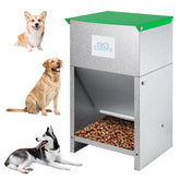 COZOFU dog feeder front view showing gravity-fed system for easy meals