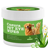 Cozura Pet Eye Wipes large pad for tear stain removal and gentle cleansing