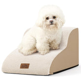 COZY KISS dog stairs curved-2-step eases sofa access for small dogs