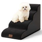 COZY KISS dog stairs curved design close-up showing soft foam support for small dogs