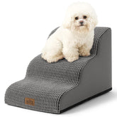 COZY KISS Dog Stairs curved-steps showing gentle ascent for small dogs.