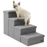 COZY KISS dog stairs storage assembly: easy setup for homes.