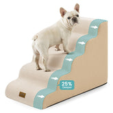 COZY KISS Extra Wide Dog Stairs wide surface offers stable access for dogs of all sizes.