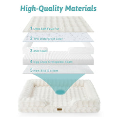 COZY KISS bed large waterproof lining inside for protection.