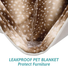 COZY KISS faux-fur front 400GSM texture provides plush warmth for pets