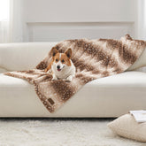 COZY KISS waterproof pet blanket deer print front view offers cozy warmth
