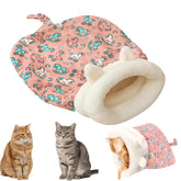 Cozy Pet Nest warm plush material keeps cats comfortable on chilly nights.