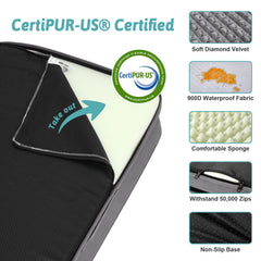 COZY KISS dog bed anti-slip bottom keeps bed in place during play.