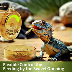 COZYWELL Cricket Calcium Mixer with twist-lock lid keeps supplements secure and fresh