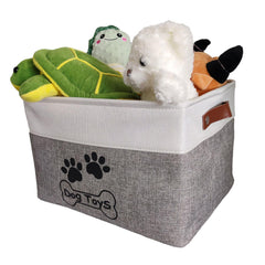 CPAKOWLGOO dog toy bin opened wide ready to hold multiple toys