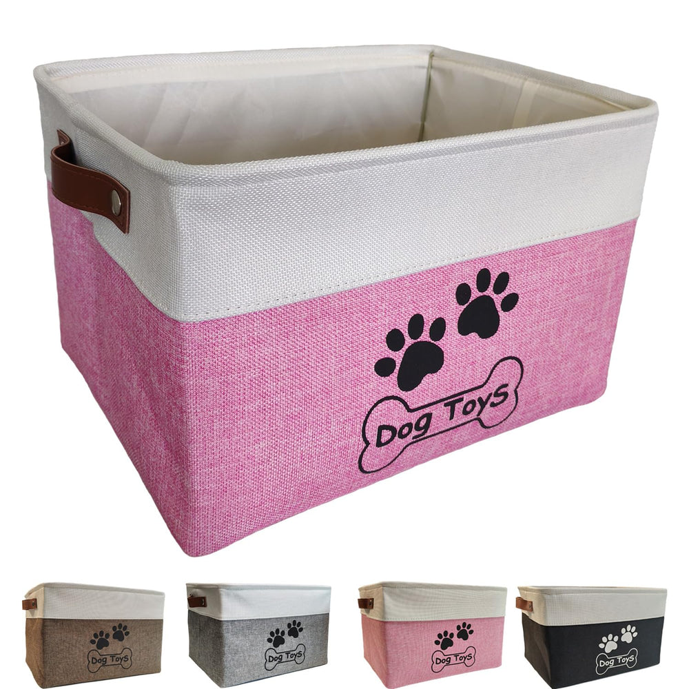CPAKOWLGOO dog toy bin stands upright with steel frame for organized storage.