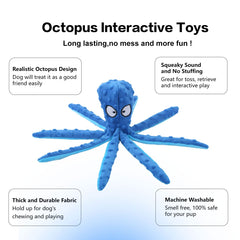 CPYOSN octopus toy with durable plush polyester and strong stitching.