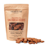 Crafted by Humans gingerbread dog treats packaging shows USA-made grain-free snack options