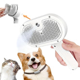 Craftivio 3-in-1 cat steam brush hair removal for tangle-free fur during grooming
