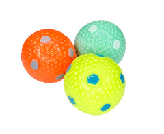 Crafts Central latex balls in three colors for visibility during outdoor play