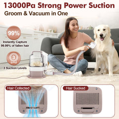 Crazydeer dog grooming six-tools kit highlights versatility for trimming, brushing, and deshedding