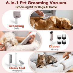 Crazydeer dog grooming low-noise 60db keeps pets calm during sessions