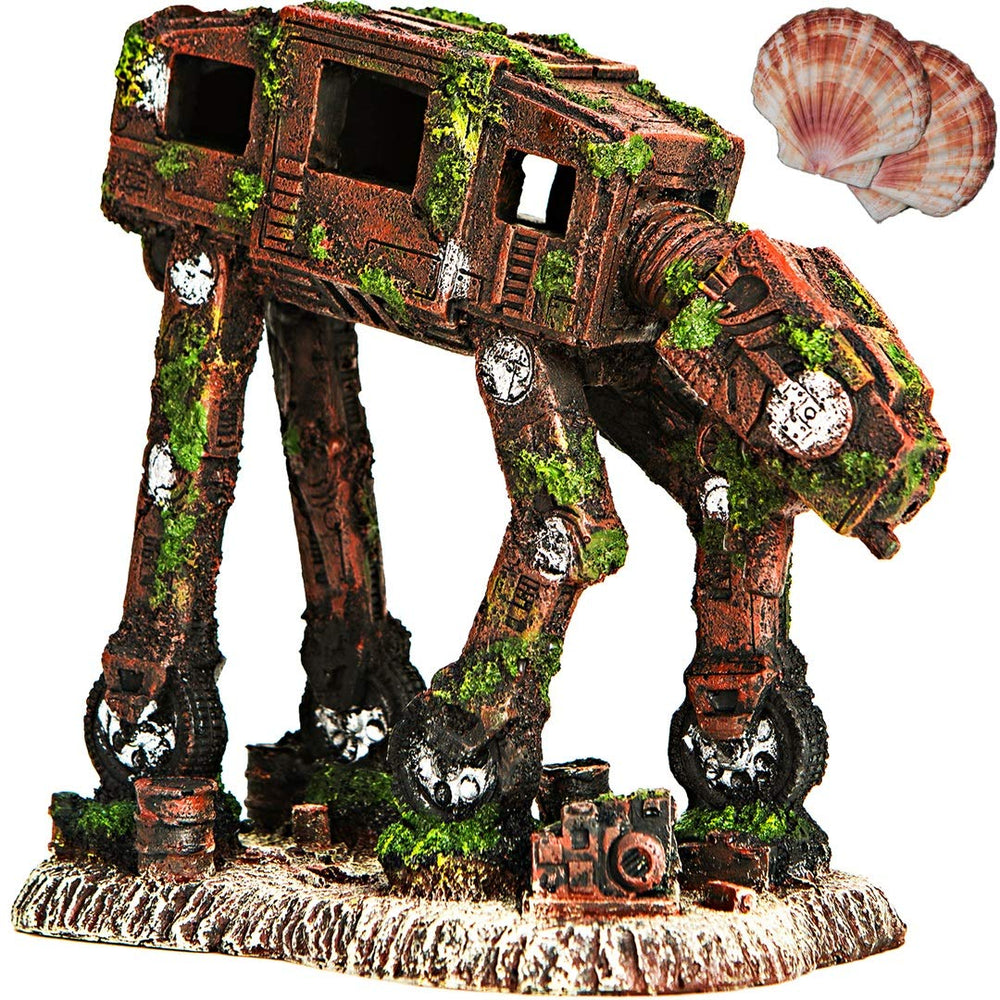 CREOMG wine barrel aquarium ornament highlights rustic charm and hiding spots for fish.