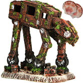 CREOMG wine barrel aquarium ornament highlights rustic charm and hiding spots for fish.