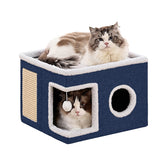 Crispedia cat bed cave interior shows secure hideaway for cozy naps.
