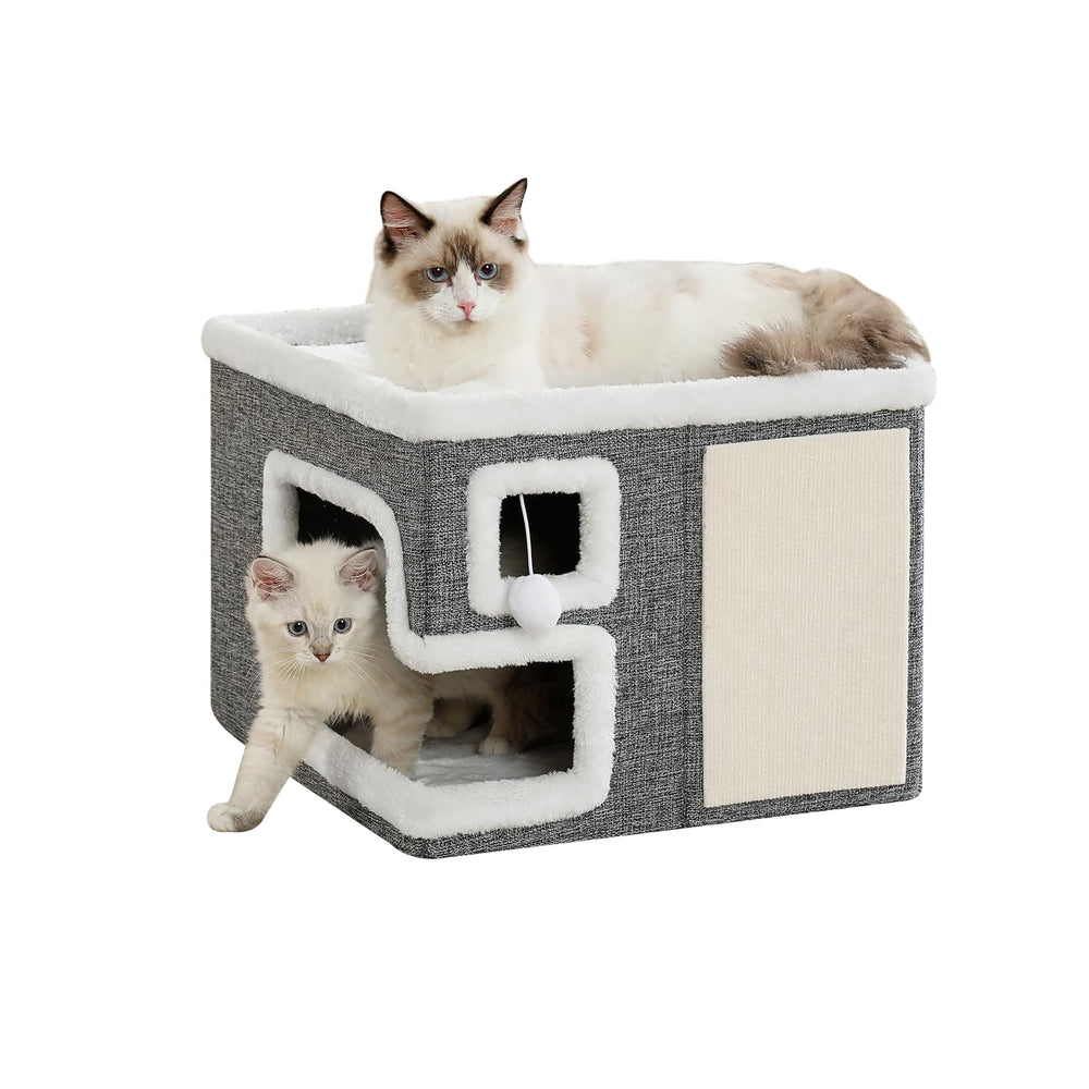 Crispedia cat houses close-up of cave bed for secure napping and privacy.