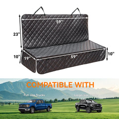 KritterKorner adjustable straps demonstrate snug fit for most trucks, preventing shifting