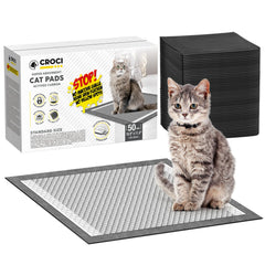Croci cat pads shown in Breeze bottom drawer for a tidy litter setup.