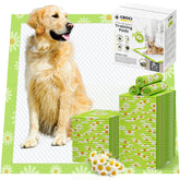 Croci extralarge dog pads daisy-pattern box for easy unboxing and quick use.