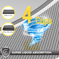 Croci instant-absorption-technology dries quickly to reduce mess.