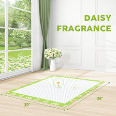 Croci pee pads 30x36in daisy pattern laid flat for training and protection