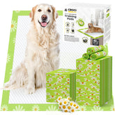 Croci pee pads daisy pattern packaging signals premium quality and ready-to-use condition
