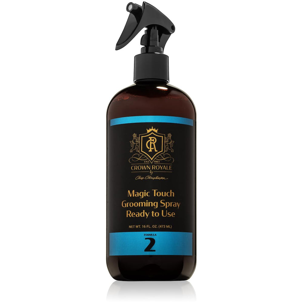 Crown Royale Magic Touch Formula 2 spray bottle for easy coat finishing and detangling