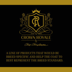 Crown Royale stain-prevention benefit image highlights cleaner coats.