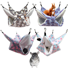 Cryptolux hanging hammock pattern 1 provides cozy resting space for small pets.