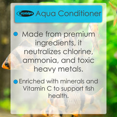 Crystalpro Aqua Conditioner added to aquarium water improving fish comfort.